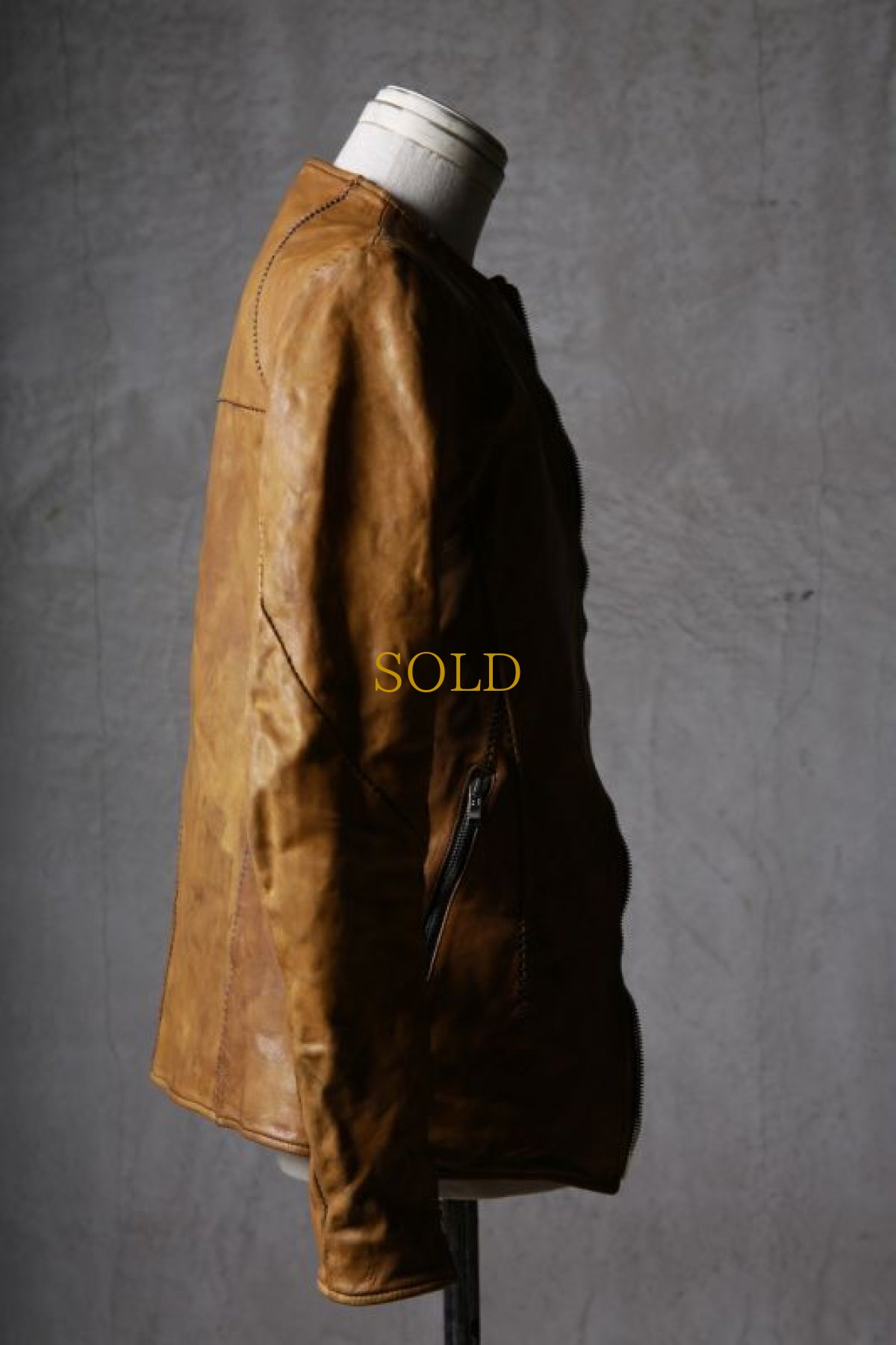 画像5: incarnation / インカネーション / 12211-41477 / HORSE LEATHER NO COLLAR  ZIP/F MOTO DARTS SHOULDER LINED  (5)