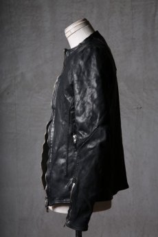 画像4: incarnation / インカネーション / 12211-41477 / HORSE LEATHER NO COLLAR  ZIP/F MOTO DARTS SHOULDER LINED  (4)