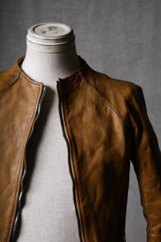 画像10: incarnation / インカネーション / 12211-41477 / HORSE LEATHER NO COLLAR  ZIP/F MOTO DARTS SHOULDER LINED  (10)