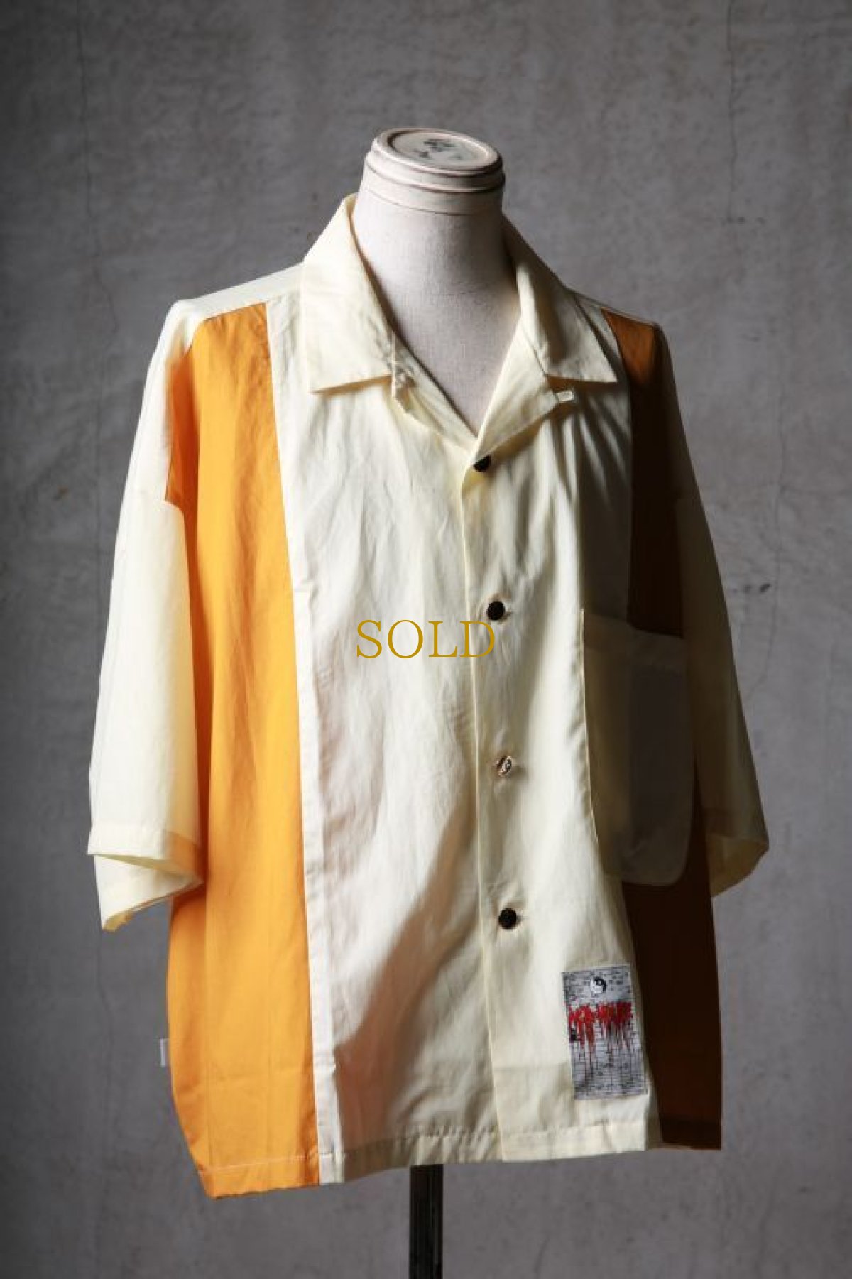 画像3: JUVENILE HALL ROLLCALL / ジュヴェナイルホールロールコール / 1551 / " FLUFFY CLOUD " Open collar crazy shirt (3)