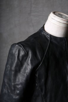 画像13: incarnation / インカネーション / 12211-41477 / HORSE LEATHER NO COLLAR  ZIP/F MOTO DARTS SHOULDER LINED  (13)