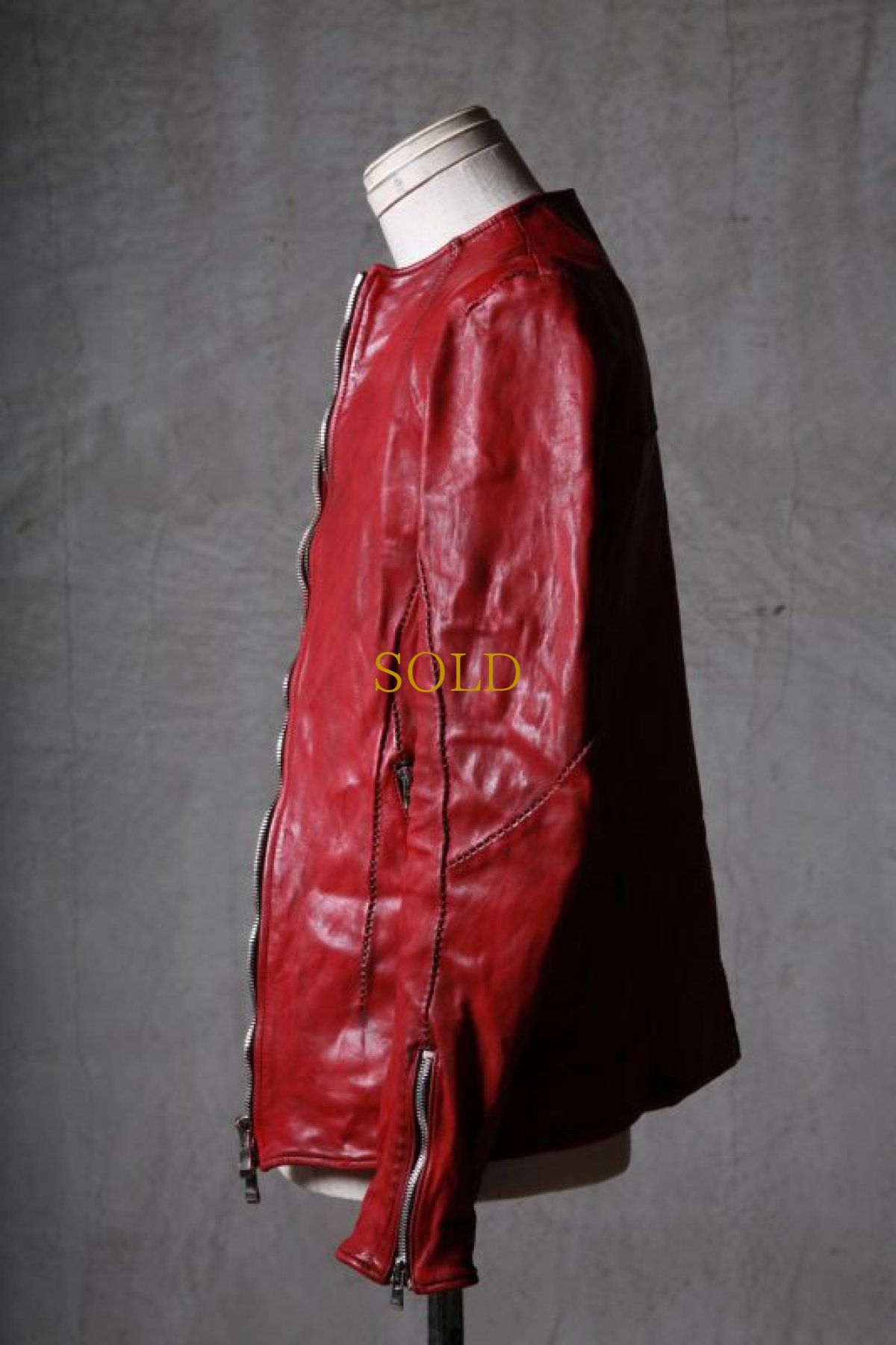 画像4: incarnation / インカネーション / 12211-41477 / HORSE LEATHER NO COLLAR  ZIP/F MOTO DARTS SHOULDER LINED  (4)