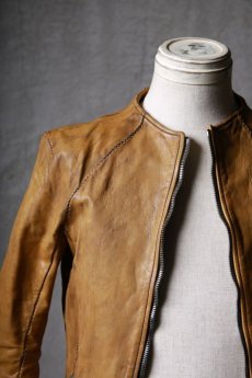 画像9: incarnation / インカネーション / 12211-41477 / HORSE LEATHER NO COLLAR  ZIP/F MOTO DARTS SHOULDER LINED  (9)