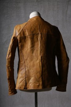 画像7: incarnation / インカネーション / 12211-41477 / HORSE LEATHER NO COLLAR  ZIP/F MOTO DARTS SHOULDER LINED  (7)