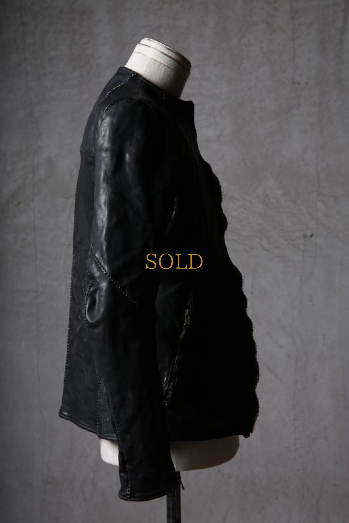 画像5: incarnation / インカネーション / 12211-41477 / HORSE LEATHER NO COLLAR  ZIP/F MOTO DARTS SHOULDER LINED  (5)