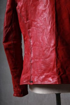 画像18: incarnation / インカネーション / 12211-41477 / HORSE LEATHER NO COLLAR  ZIP/F MOTO DARTS SHOULDER LINED  (18)