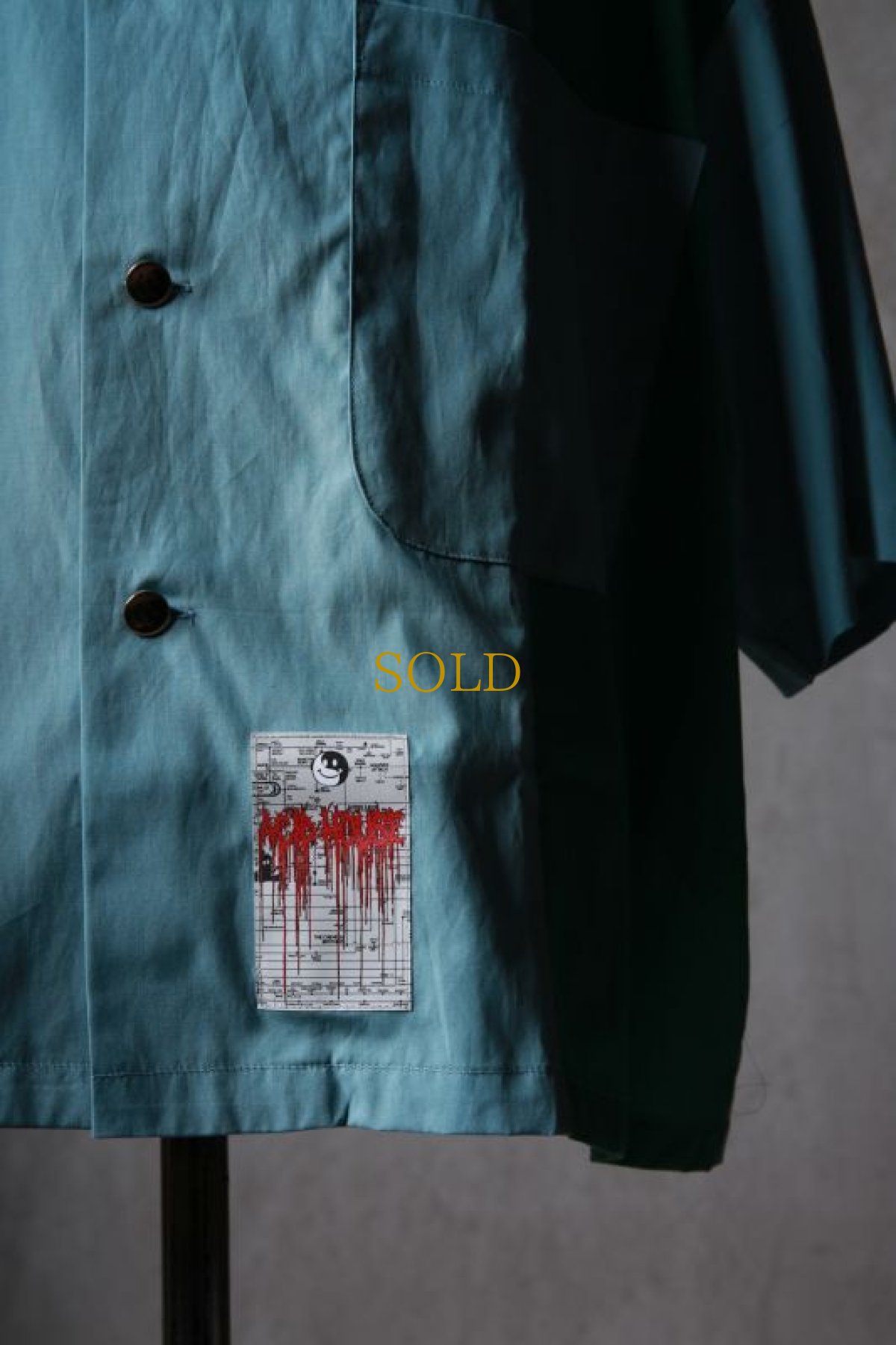 画像13: JUVENILE HALL ROLLCALL / ジュヴェナイルホールロールコール / 1551 / " FLUFFY CLOUD " Open collar crazy shirt (13)