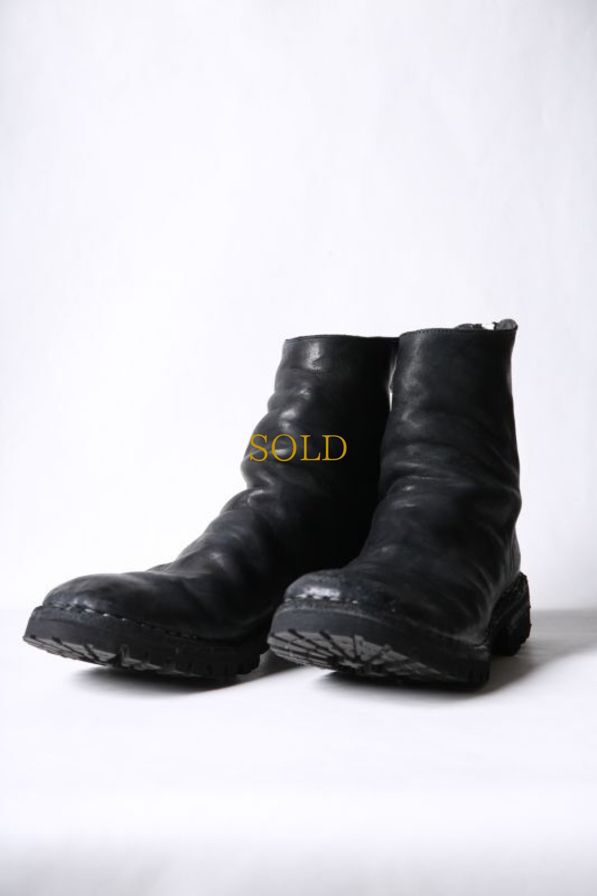 画像1: incarnation / インカネーション " Garage Eden SESSION "  / 32111V-7157VB / HORSE LEATHER BACK ZIP ONE PIECE LINED VIBRAM SOLES (1)