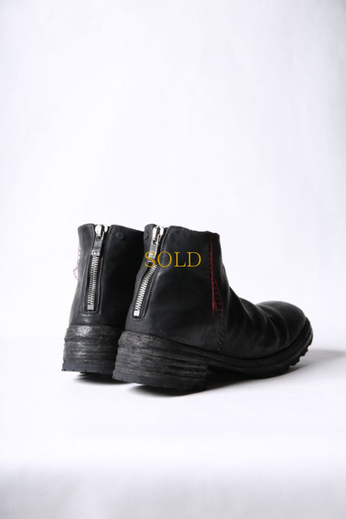 画像5: incarnation / インカネーション / 32111V-7527 / HORSE LEATHER BACK ZIP SHORT LINED VIBRAM SOLE (5)