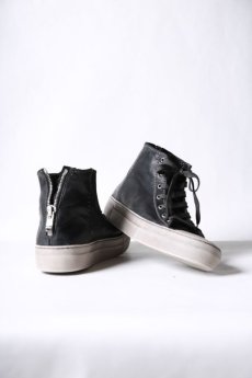 画像7: incarnation / インカネーション " Garage Eden SESSION " / 32211V-7587WZ / HORSE LEATHER HI CUT SNEAKER LINED PIECE DYED (7)