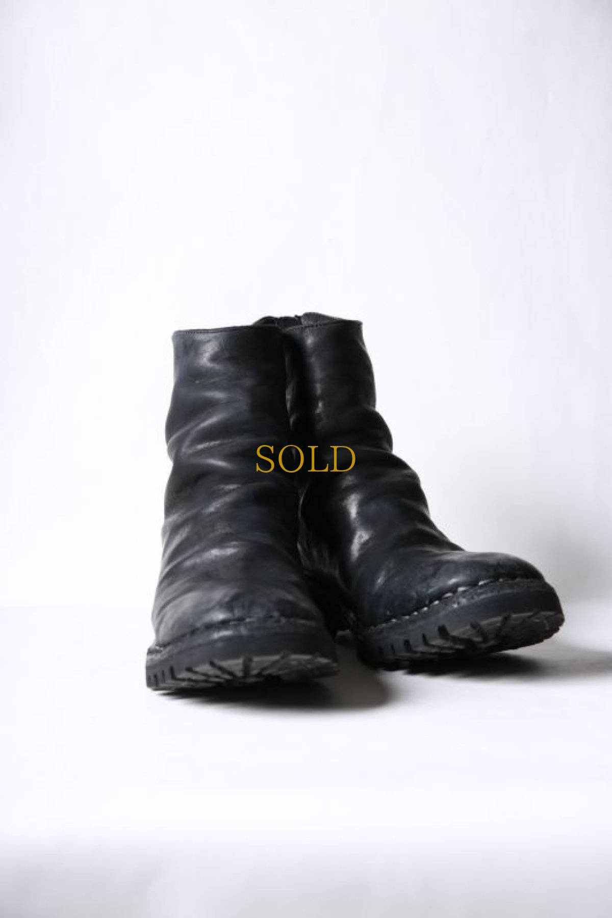 画像3: incarnation / インカネーション " Garage Eden SESSION "  / 32111V-7157VB / HORSE LEATHER BACK ZIP ONE PIECE LINED VIBRAM SOLES (3)