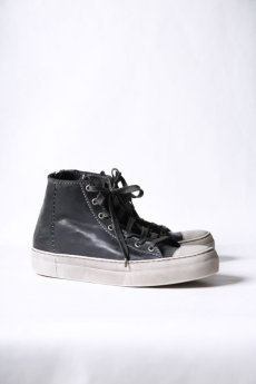 画像6: incarnation / インカネーション " Garage Eden SESSION " / 32211V-7587WZ / HORSE LEATHER HI CUT SNEAKER LINED PIECE DYED (6)