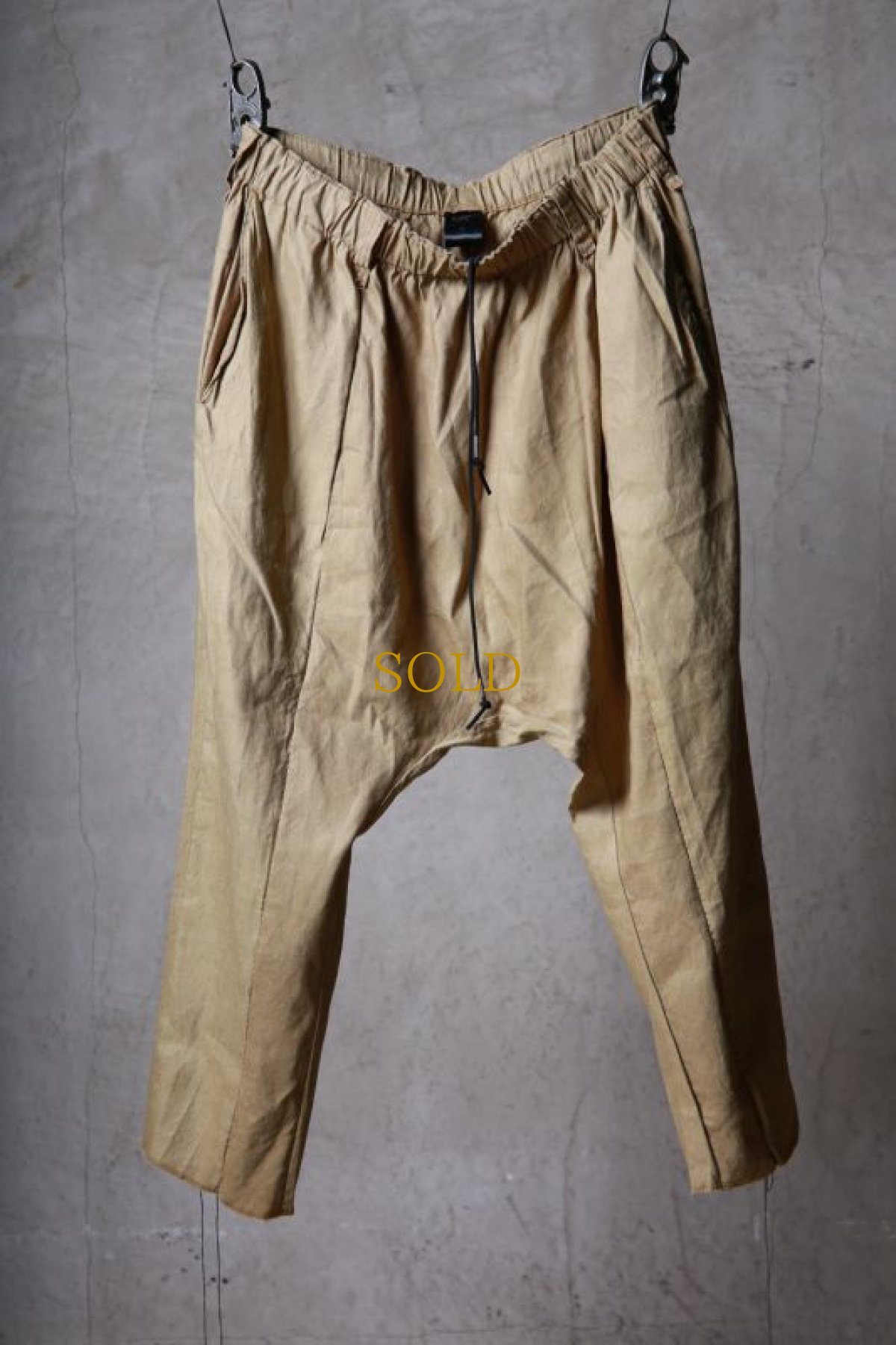 画像1: Wir Lineal / リネアル / WL-1104 / Inorganic structure sarrouel relax pants (1)