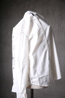 画像20: Thee OLD CIRCUS '' 1973 '' / 1101 / Rust voyage / White denim stretch dungaree over lock stitch shirts  (20)