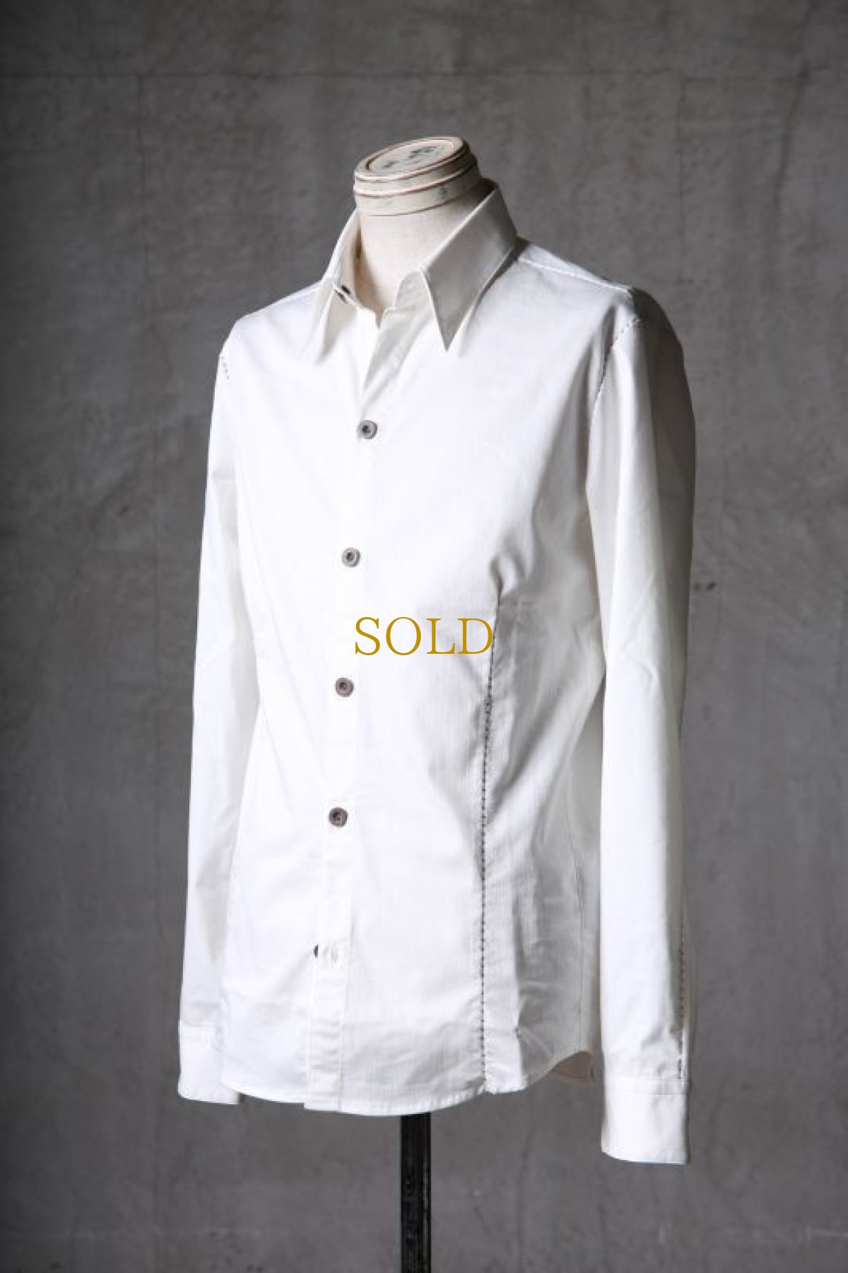 画像2: Thee OLD CIRCUS '' 1973 '' / 1101 / Rust voyage / White denim stretch dungaree over lock stitch shirts  (2)