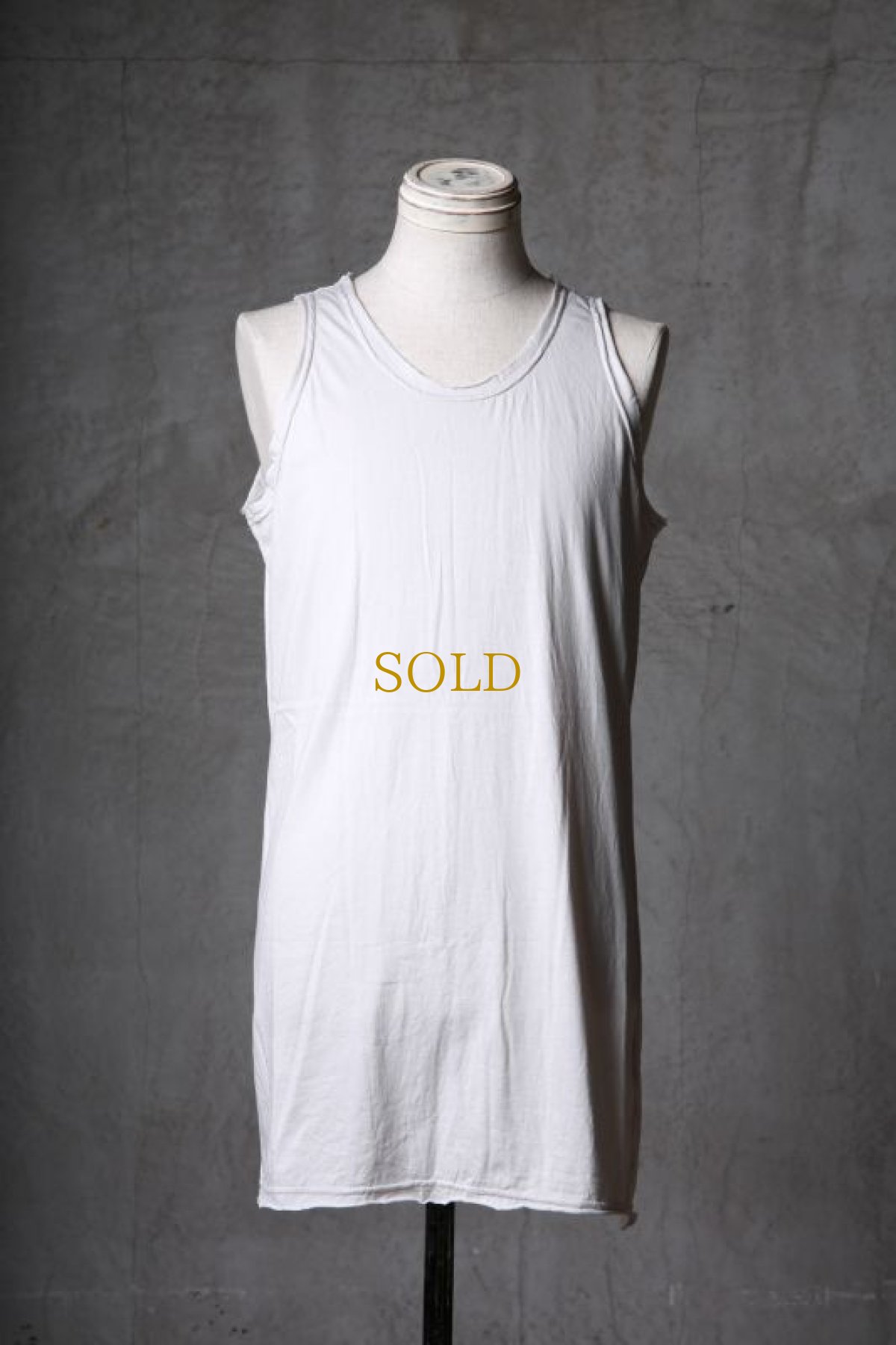 画像1: Wir Lineal / リネアル / WL-1105 / Inorganic structure C/L Tank top (1)