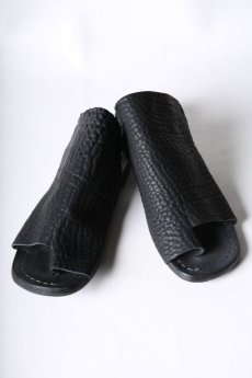 画像2: Portaille / ポルタユ / Sab-MC / Bull Shrink leather Sandals (2)