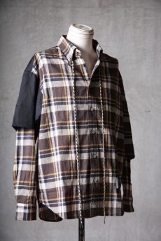 画像3: JUVENILE HALL ROLLCALL / ジュヴェナイルホールロールコール / 1614 / " Man Of War " Cotton / Linen CHECH SHIRTS (3)