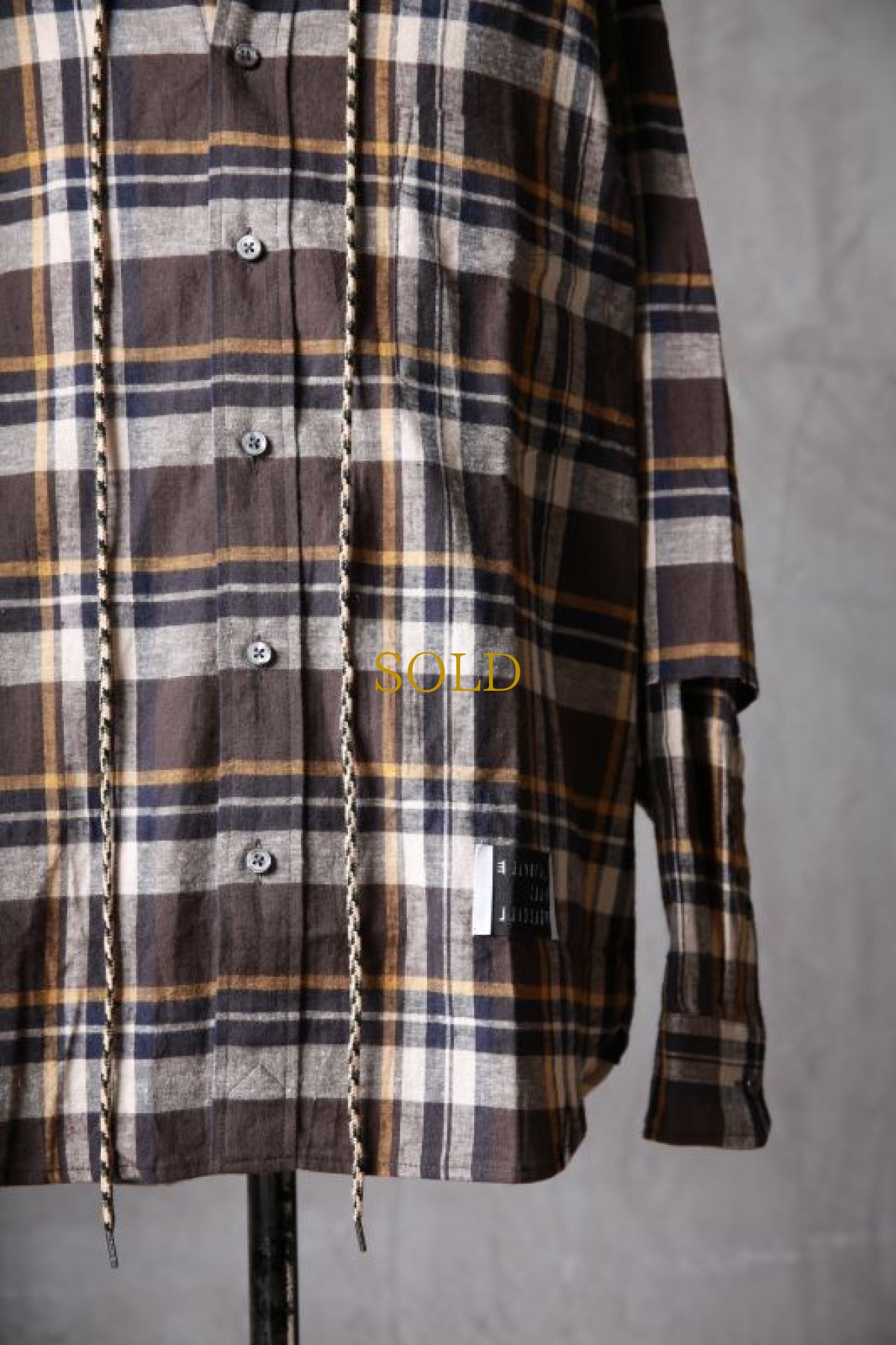 画像12: JUVENILE HALL ROLLCALL / ジュヴェナイルホールロールコール / 1614 / " Man Of War " Cotton / Linen CHECH SHIRTS (12)