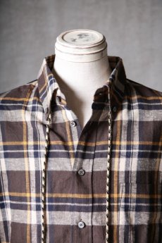 画像13: JUVENILE HALL ROLLCALL / ジュヴェナイルホールロールコール / 1614 / " Man Of War " Cotton / Linen CHECH SHIRTS (13)