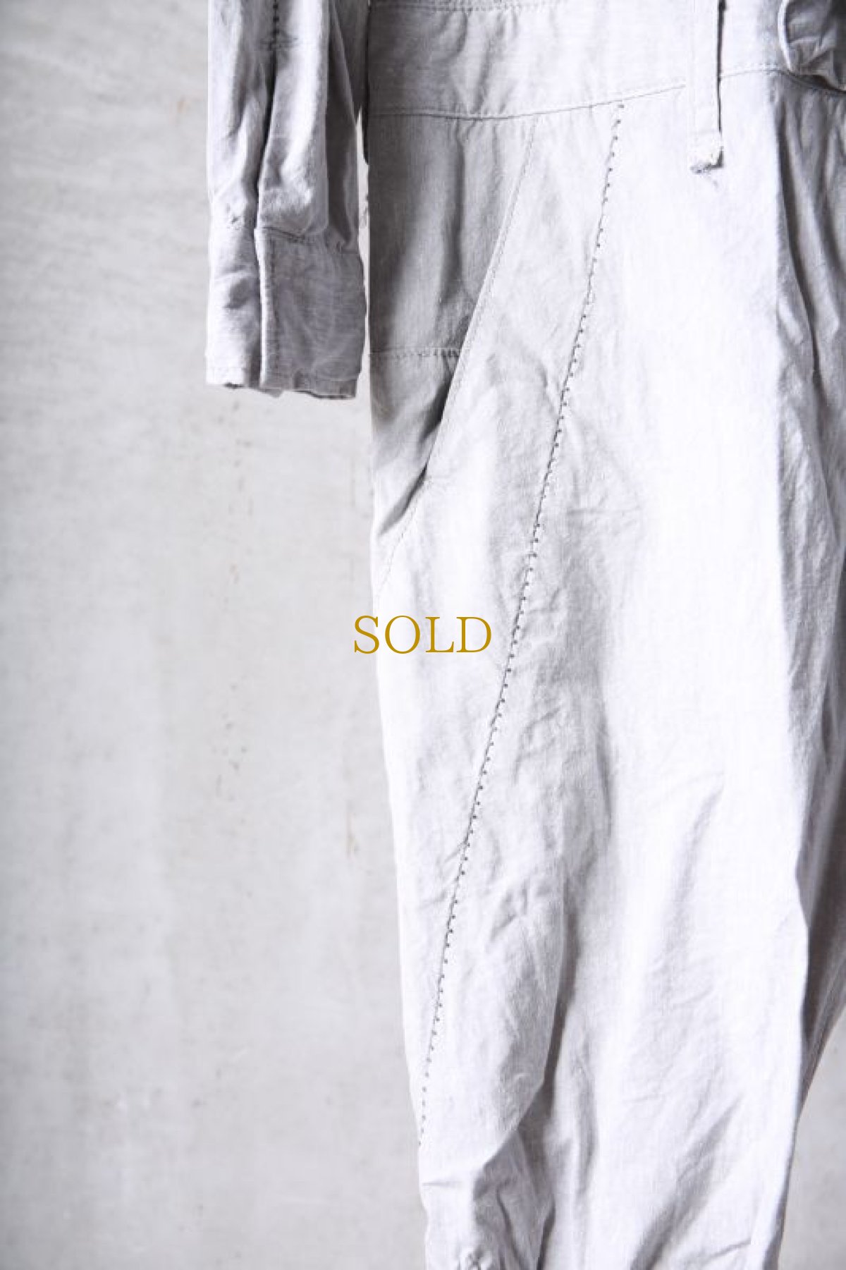 画像8: Thee OLD CIRCUS '' 1973 '' / 1110 / Root / リネン✕レーヨン✕ストレッチコットンの素材なら真夏も無敵な最強デイリージャンプスーツが出来上がる (8)