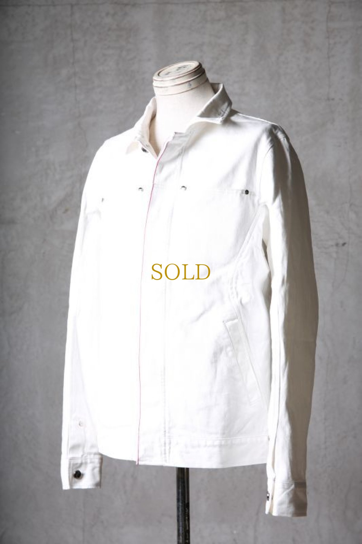 画像2: incarnation / インカネーション / 12481-41532 / 敢えて選んだSSスペシャルカラー " WHITE NOISE " DENIM Gジャン (2)