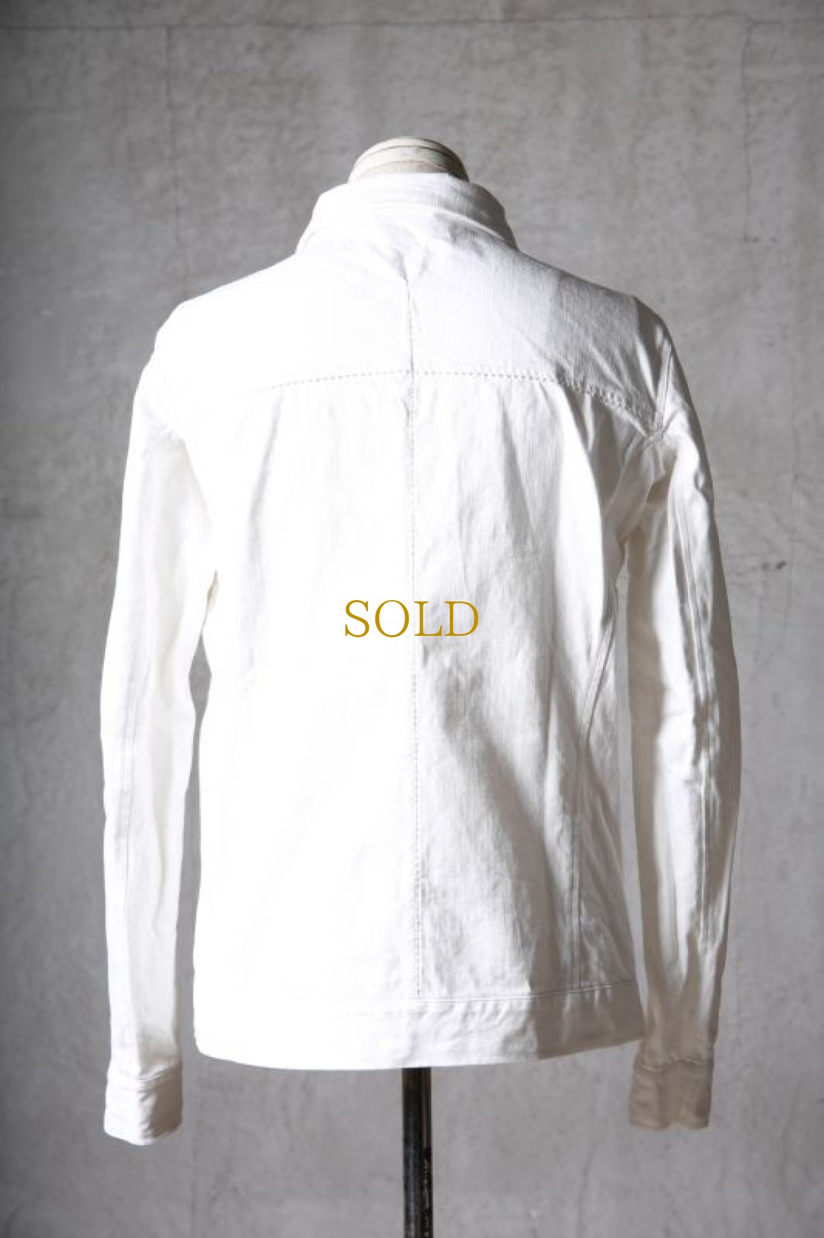 画像8: incarnation / インカネーション / 12481-41532 / 敢えて選んだSSスペシャルカラー " WHITE NOISE " DENIM Gジャン (8)