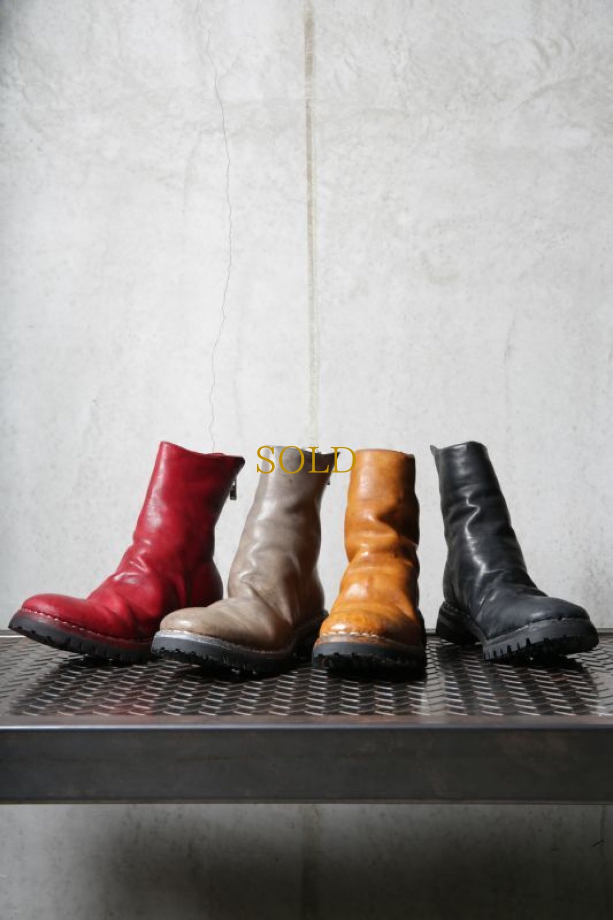 画像1: incarnation / インカネーション / 11V-7157VB-EDEN / HORSE LEATHER BACK ZIP ONE PIECE LINED VIBRAM SOLES (1)