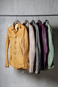 画像1: incarnation / インカネーション / 15-3357 / SHEEP LEATHER SHIRTS BD #2 LINED (1)