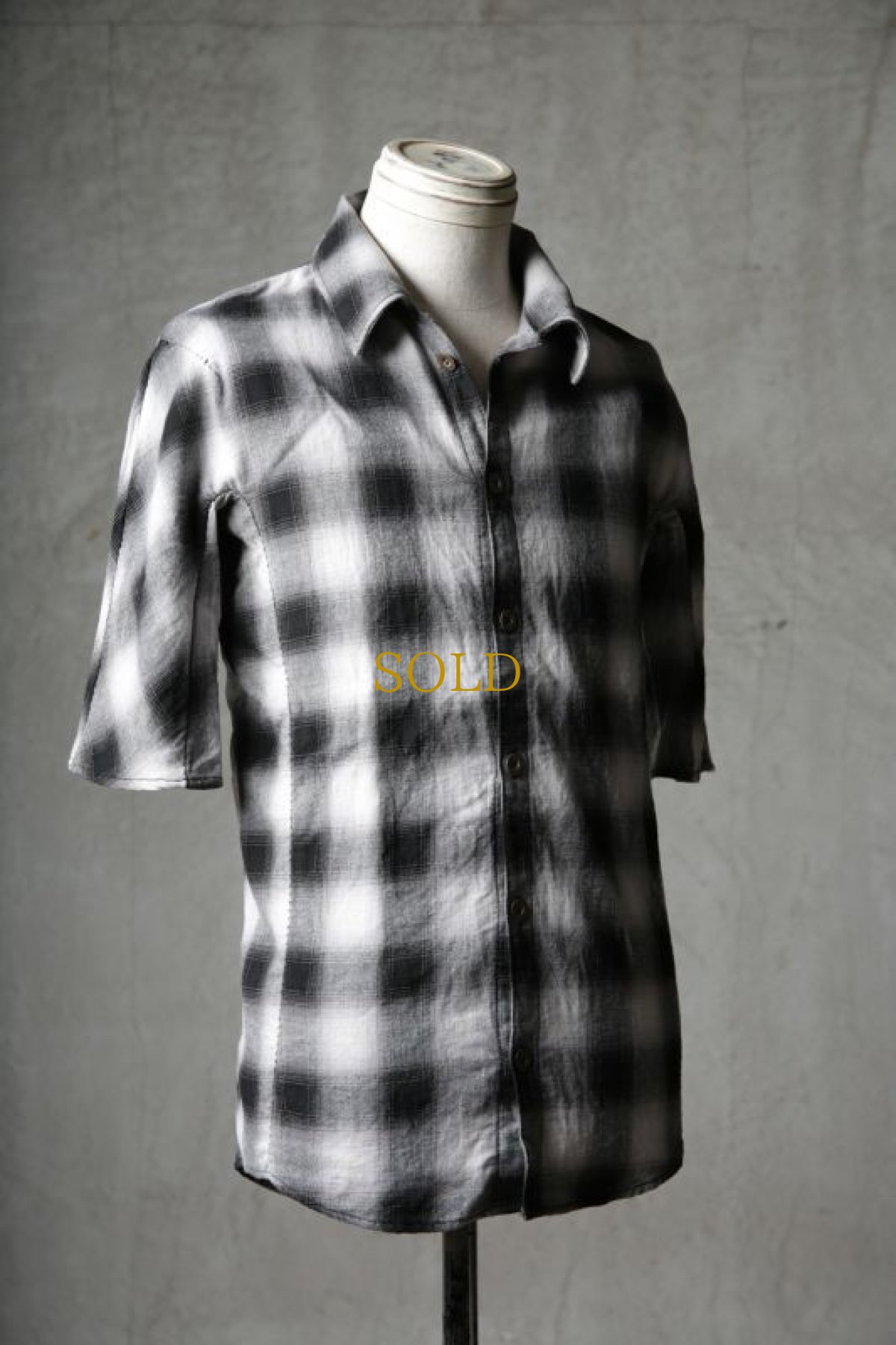 画像3: Thee OLD CIRCUS '' 1973 '' / 2205 / " RRP " / これこそ夏の一張羅！ハーヴェストハーフスリーブ 綿麻スペシャルチェックシャツ (3)