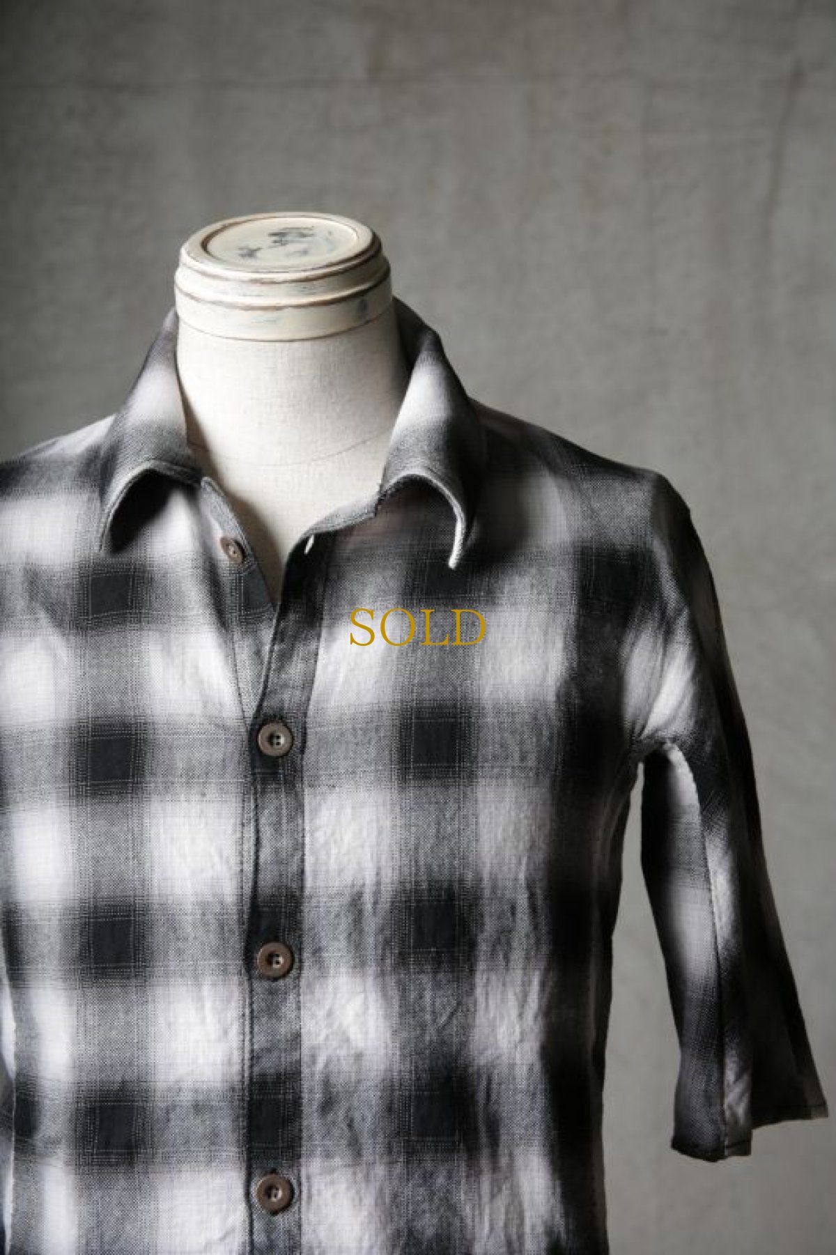 画像10: Thee OLD CIRCUS '' 1973 '' / 2205 / " RRP " / これこそ夏の一張羅！ハーヴェストハーフスリーブ 綿麻スペシャルチェックシャツ (10)