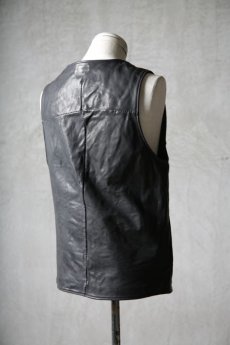 画像6: incarnation / インカネーション / 12416-2217 / BABY CALF LEATHER VEST 4B LINED (6)