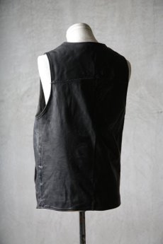 画像7: incarnation / インカネーション / 12416-2217 / BABY CALF LEATHER VEST 4B LINED (7)