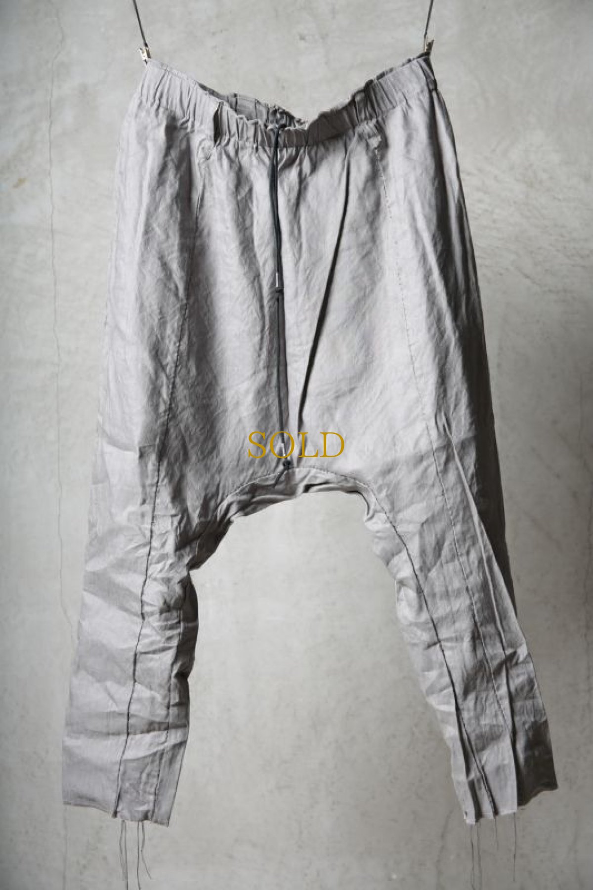 画像1: Wir Lineal / リネアル / WL-1104 / Inorganic structure sarrouel relax pants (1)