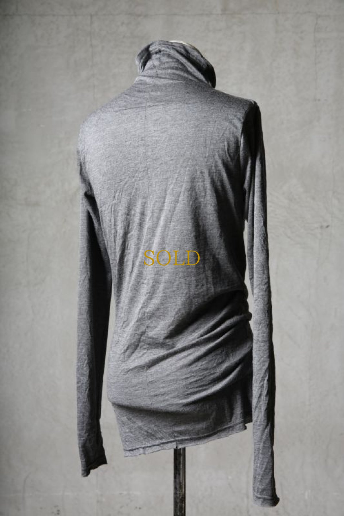 画像7: Thee OLD CIRCUS '' 1973 '' / 2307 / " Pilling " / ウォッシャブルウール天竺ルーズネックサムホールLS (7)