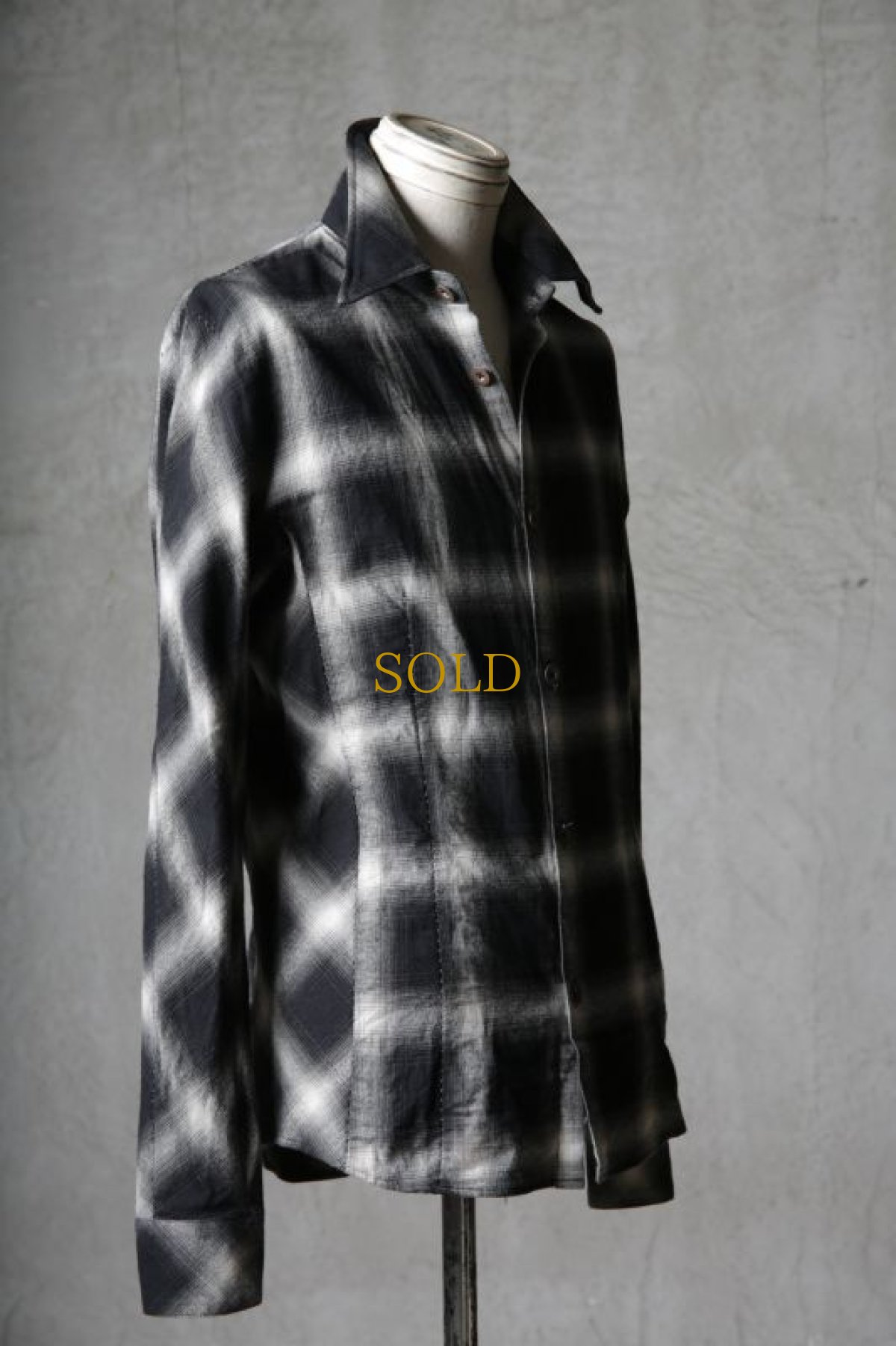 画像13: Thee OLD CIRCUS '' 1973 '' / 2301 / " Thunder " / グラデーションチェックハーヴェストスリーブシャツ (13)