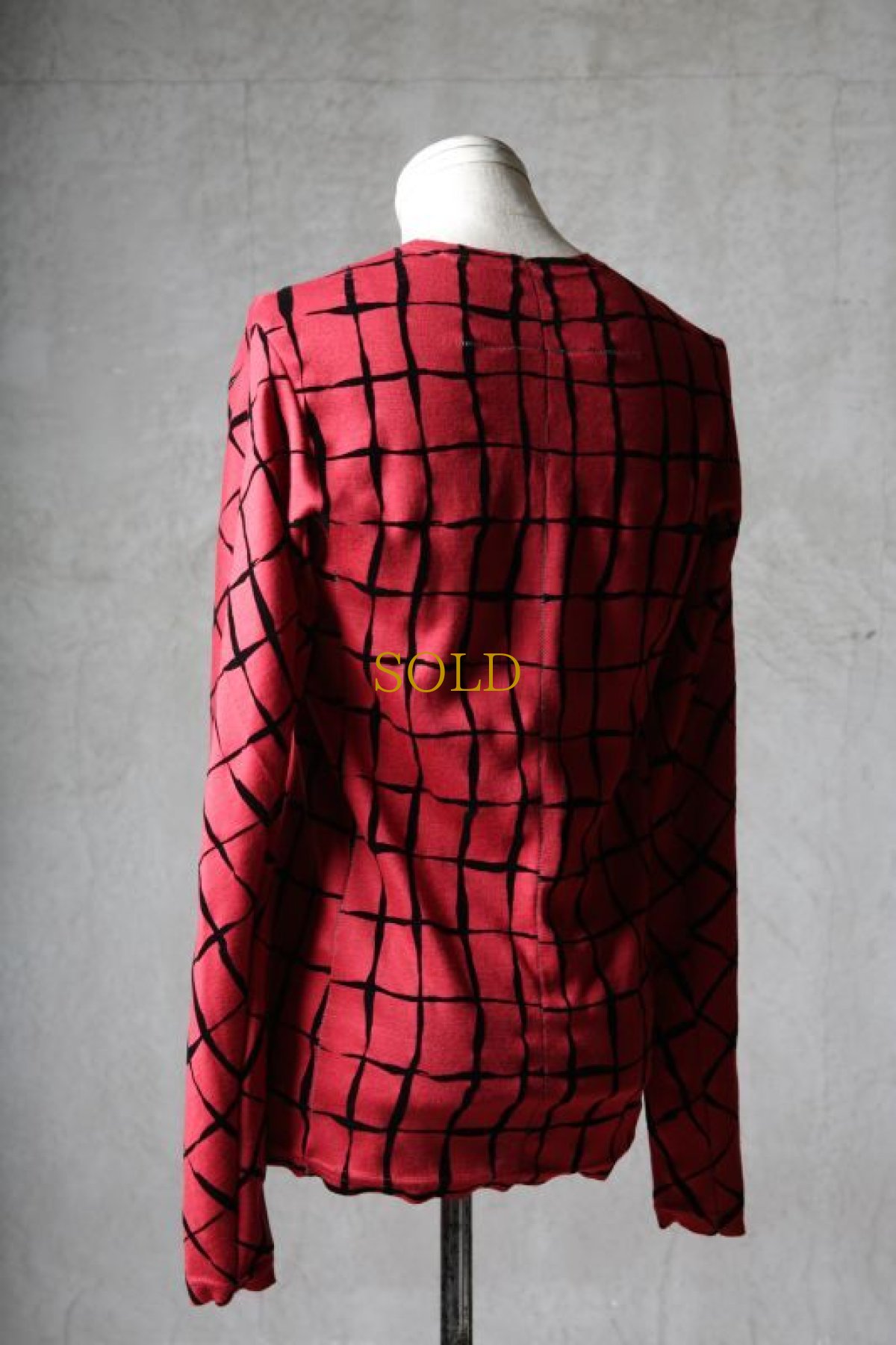 画像8: Thee OLD CIRCUS '' 1973 '' / 2309 / " Strain " / 特殊フロッキー幾何学UネックサムホールLS (8)