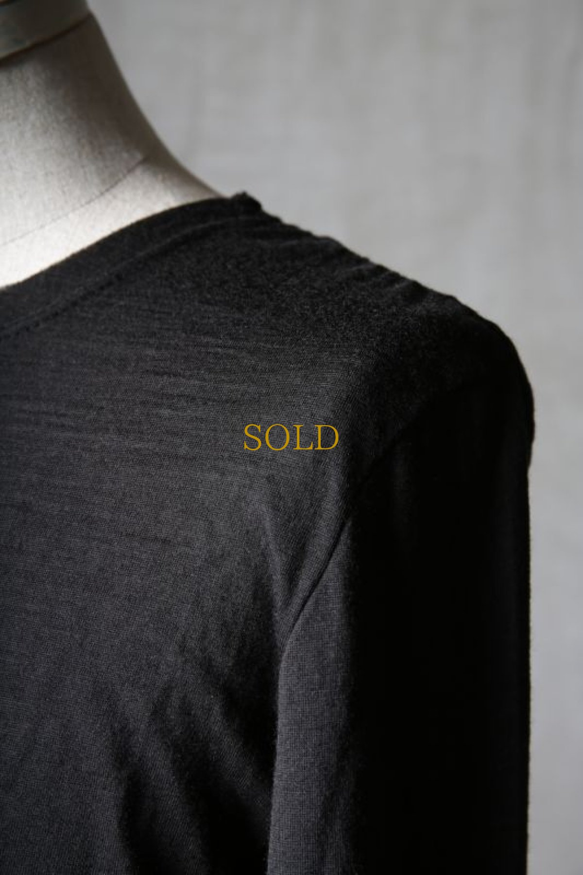 画像11: Thee OLD CIRCUS '' 1973 '' / 2308 / " Cat " / ウォッシャブルウール天竺アシンメトリーロングカットサムホールLS (11)