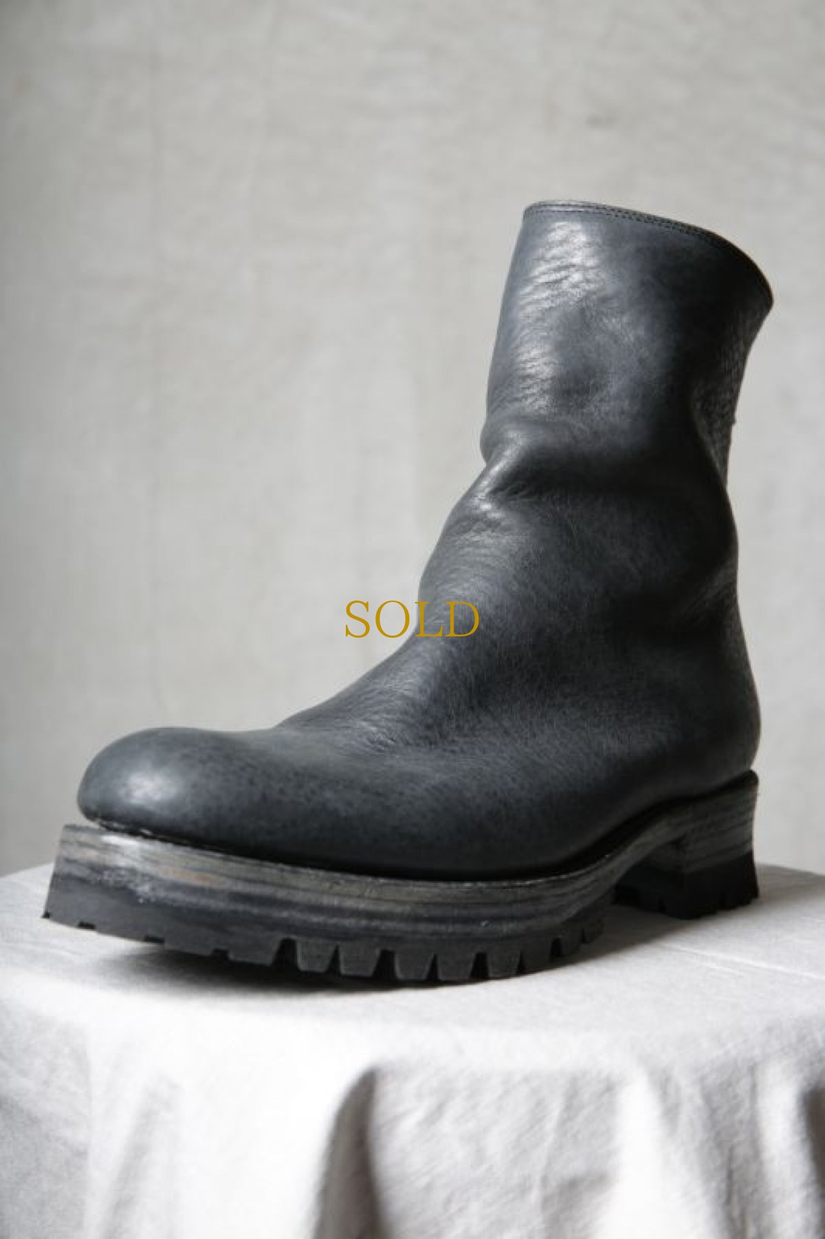 画像11: Thee OLD CIRCUS '' 9 '' / 9-201 / " Black Out " / IRON ホース & GUIDI カーフ / VIBRAM #1100 ワンピースブーツ (11)