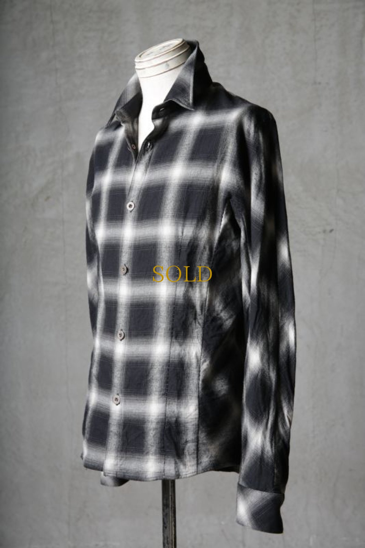 画像12: Thee OLD CIRCUS '' 1973 '' / 2301 / " Thunder " / グラデーションチェックハーヴェストスリーブシャツ (12)