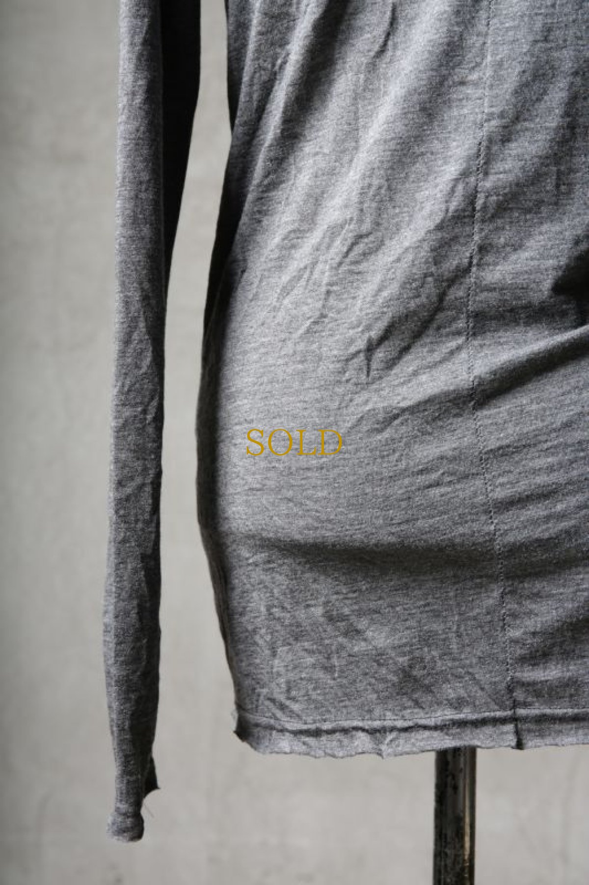 画像17: Thee OLD CIRCUS '' 1973 '' / 2307 / " Pilling " / ウォッシャブルウール天竺ルーズネックサムホールLS (17)