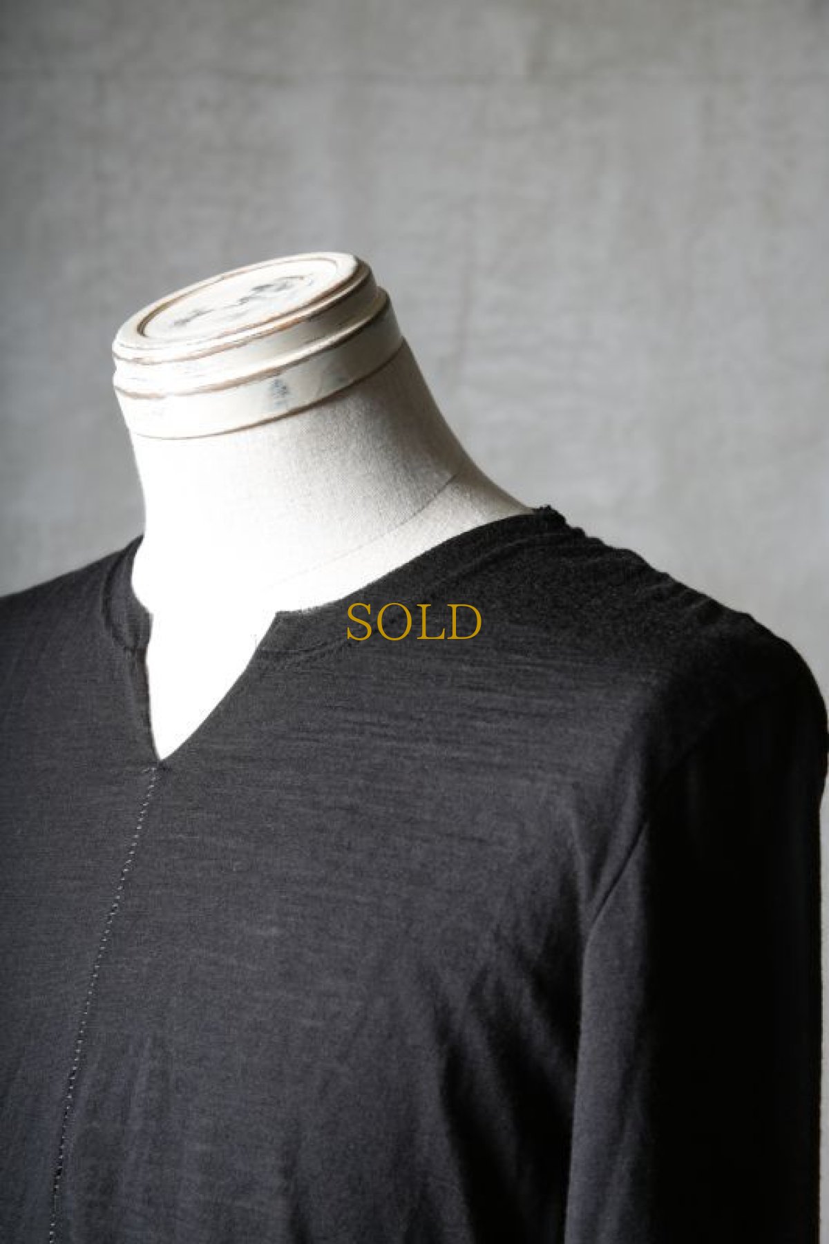 画像10: Thee OLD CIRCUS '' 1973 '' / 2308 / " Cat " / ウォッシャブルウール天竺アシンメトリーロングカットサムホールLS (10)