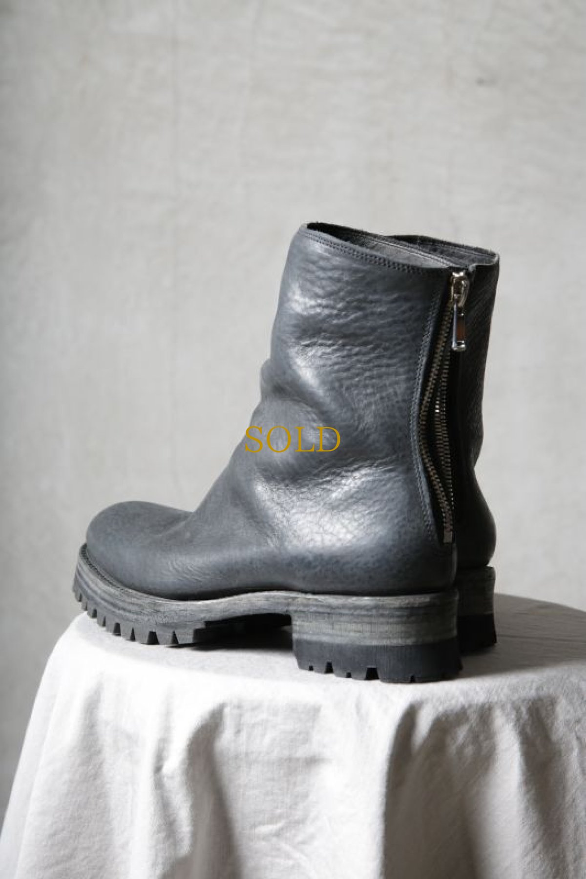 画像5: Thee OLD CIRCUS '' 9 '' / 9-201 / " Black Out " / IRON ホース & GUIDI カーフ / VIBRAM #1100 ワンピースブーツ (5)