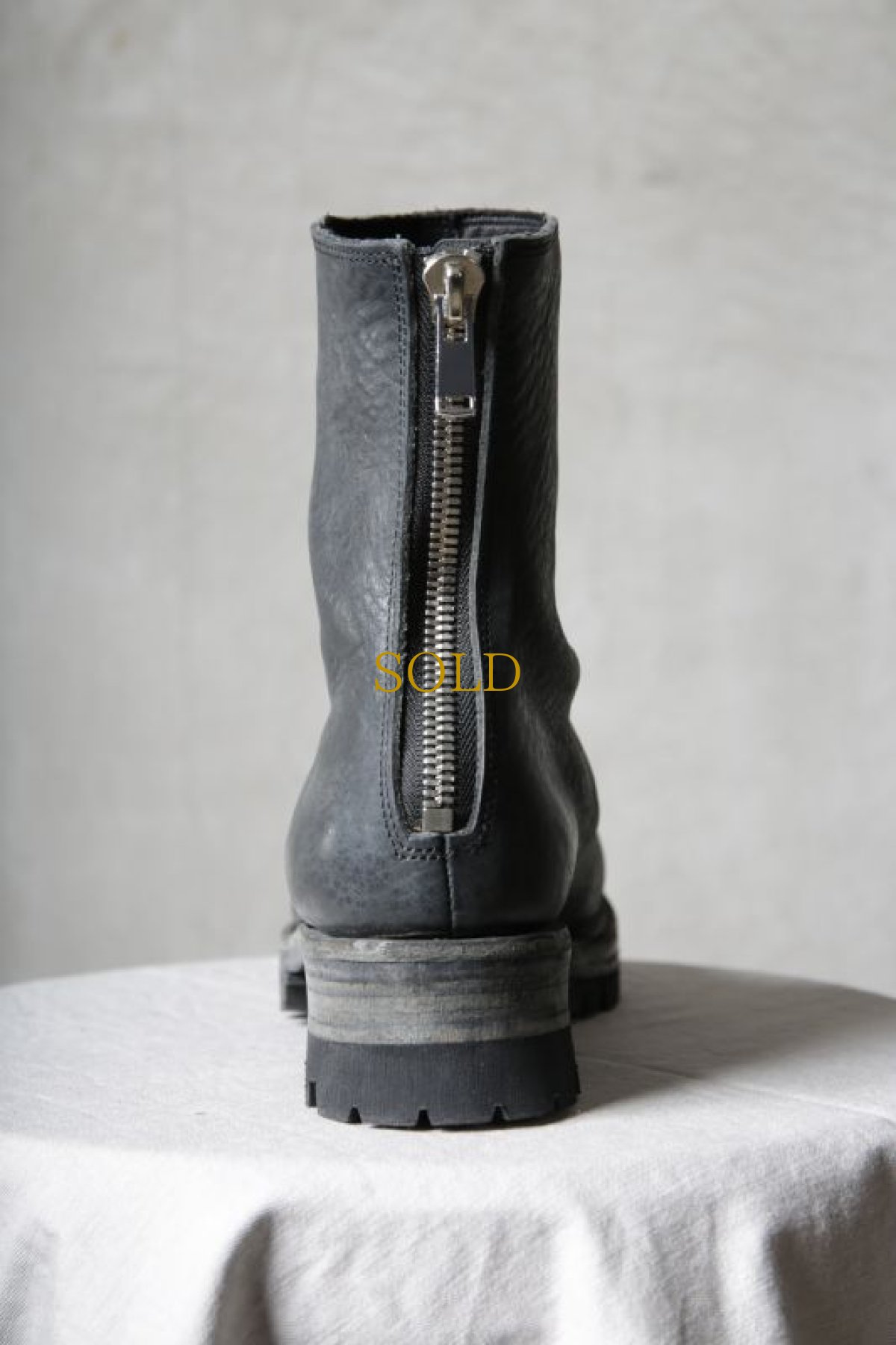 画像15: Thee OLD CIRCUS '' 9 '' / 9-201 / " Black Out " / IRON ホース & GUIDI カーフ / VIBRAM #1100 ワンピースブーツ (15)