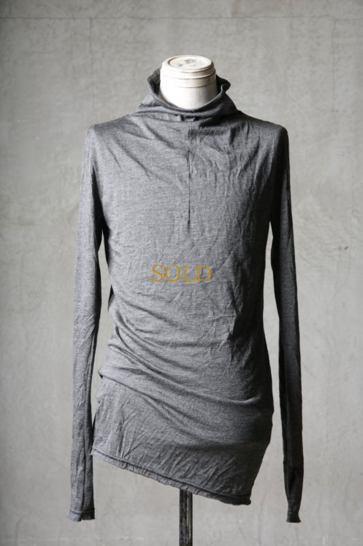 画像2: Thee OLD CIRCUS '' 1973 '' / 2307 / " Pilling " / ウォッシャブルウール天竺ルーズネックサムホールLS (2)