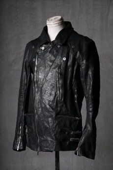 画像4: incarnation / インカネーション " RUST Collection 2023 AW " / Thee Session / 12711-41517 / HORSE LEATHER " BANZAI " W-BREAST RIDERS LINED (4)