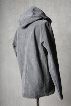 画像4: Wir Lineal / リネアル / WL-3004 / Inorganic structure dolman sleeve " WOOL COL" zip hoodie (4)