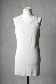 画像6: Wir Lineal / リネアル / WL-3001 / Inorganic structure " MARIA " Waffle Tank Top (6)