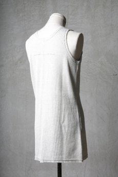 画像8: Wir Lineal / リネアル / WL-3001 / Inorganic structure " MARIA " Waffle Tank Top (8)