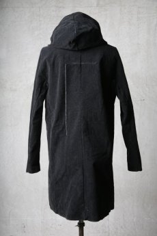 画像5: Wir Lineal / リネアル / WL-3005 / Inorganic structure dolman sleeve " WOOL COL" zip " LONG " hoodie (5)